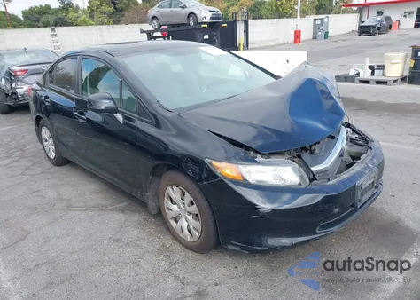 2012 Honda Civic Lx from USA, damaged, VIN 19XFB2F58CE379781